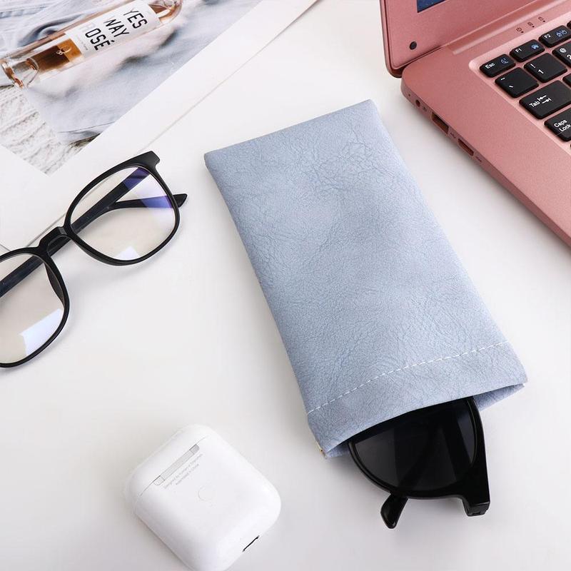 Eyewear Storage Bag Simple Automatic Closed Glasses Protective Cove Male Female Sunglasses Pouch Eyewear Protector Case Eye Glasses Holder Leather Glasses Case 7