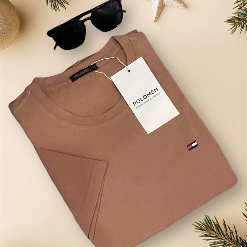 ￼Áo thun nam cổ tròn POLOMEN vải cotton 100% với nhiều màu mới trẻ trung. thanh lịch. 4