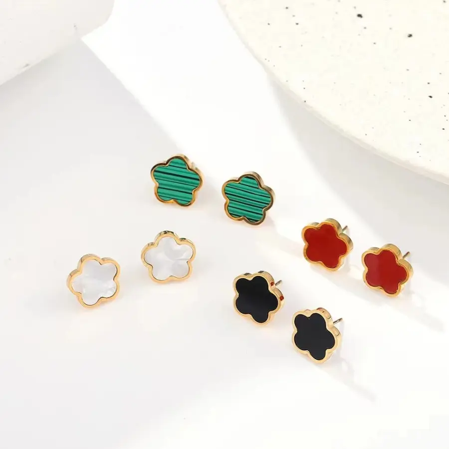 Clover Earrings Are Hypoallergenic and Do Not Fade, Environmentally Friendly Women's High-end Ear Jewelry