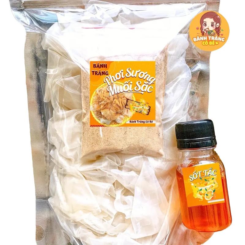 Bánh Tráng Phơi Sương Muối Sặc - Đồ Ăn Vặt Cay Snack