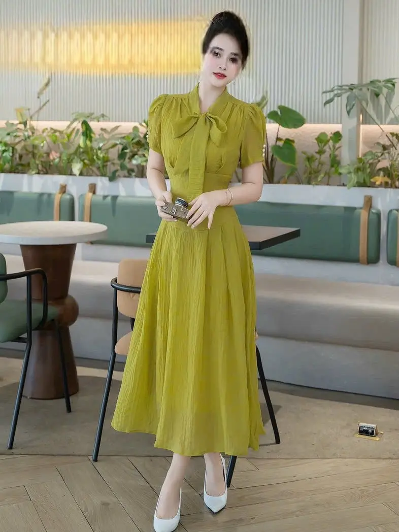 Váy Đầm Women Thiết Kế 2 Lớp Sang Trọng Chất Liệu Tơ Nhật Bền Đẹp