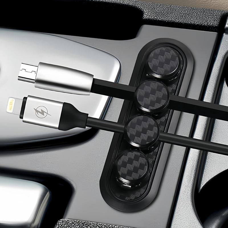 Product Introduction of Car Magnetic Cable Clip, Car Data Cable Storage Holder, Creative Desktop Cable Organizer, Universal Car Interior Accessories 0