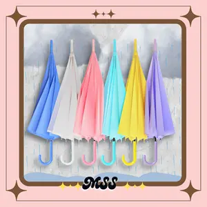 MSS-(COD) Payung Transparant Polos Warna Warni Murah Kekinian