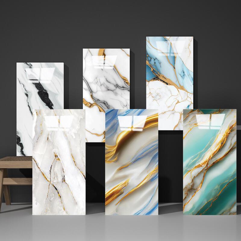 Product Introduction of 5PCS Imitation ceramic tile marble sticker self-adhesive waterproof kitchen bathroom background decoration wall wallpaper,Colorful es 0