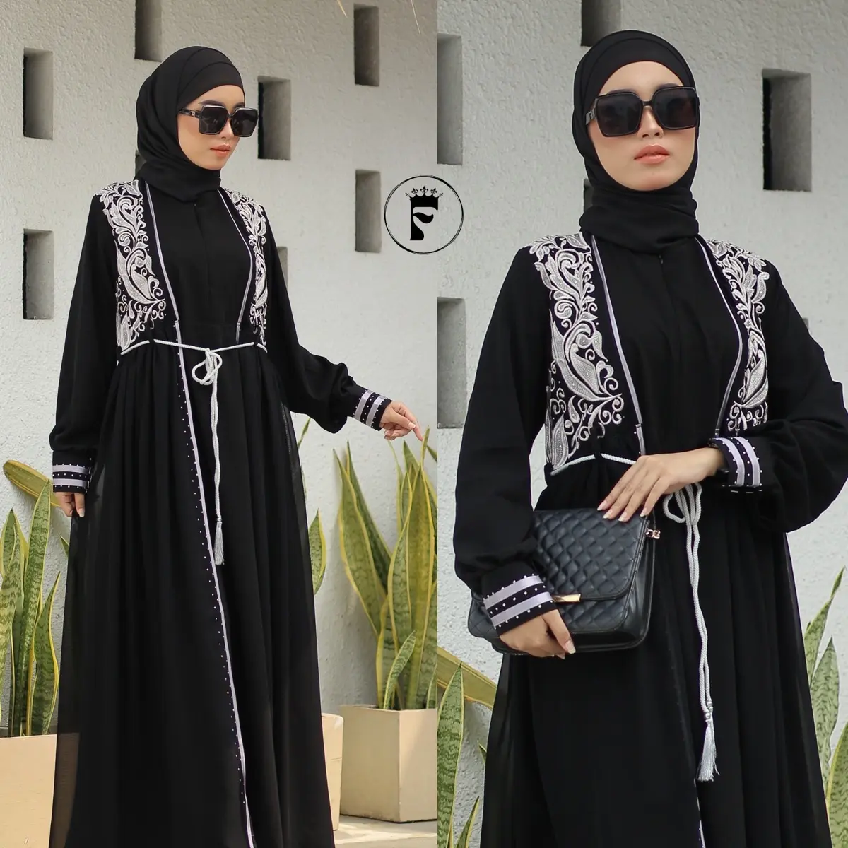 Abaya hally mom and kids cantik
