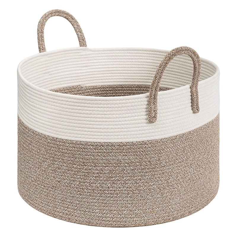Large Capacity Clothes Basket with Handle, Summer Foldable Laundry Basket, Bathroom Accessories, Storage Basket for Home Laundry Room, Bedroom, Living Room 2