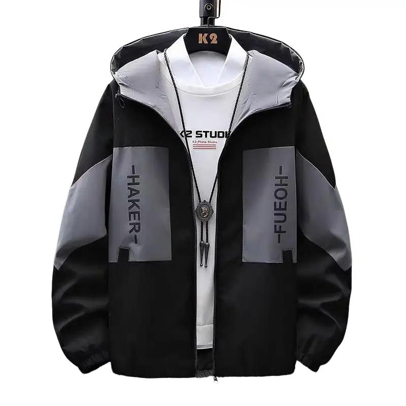 ÁO KHOÁC DÙ HAI LỚP HACKKKR PHỐI MÀU NAM SIÊU ĐỈNH Jacket Top Kem Menswear Nhung