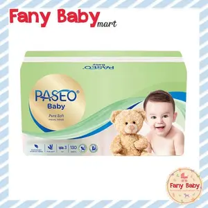 PASEO BABY PURE SOFT FACIAL TISSUE 3 PLY 130'S / TISU KERING Wipes