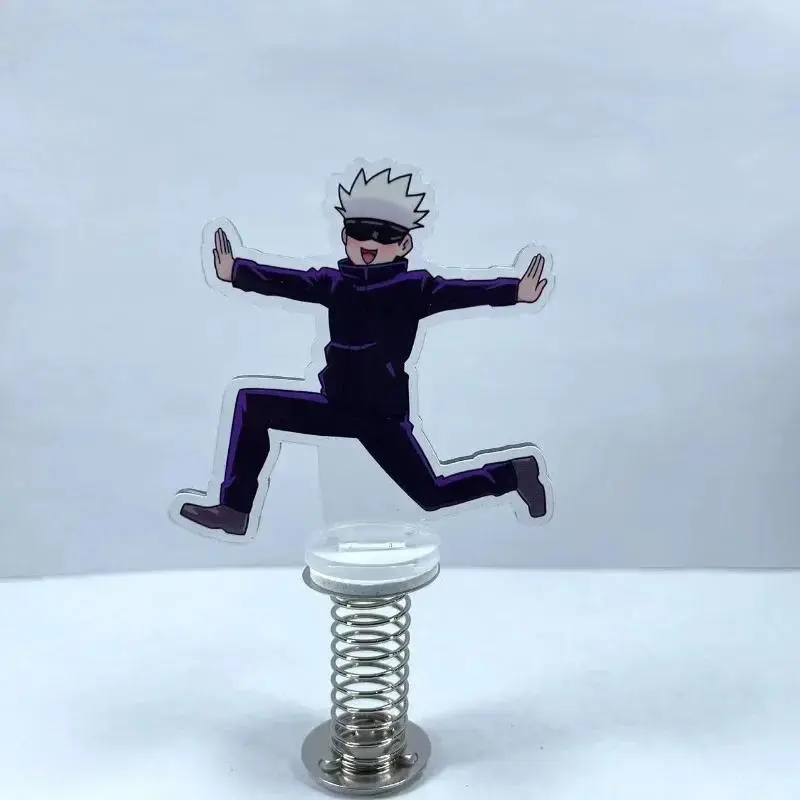 ฟิกเกอร์อะคริลิค Anime Jujutsu Kaisen 10 ซม. ของเล่นหัวเราะคิกคัมฤดูใบไม้ผลิ Satoru Gojo ตกแต่งรถยนต์ตั้งโต๊ะ คอลเลกชัน เหมาะสำหรับของขวัญวันเกิด ของเล่น