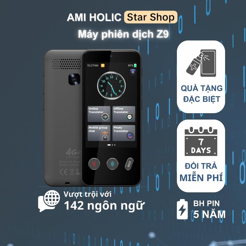 Máy phiên dịch Z9 phiên dịch giọng nói 2 chiều 142 ngôn ngữ, hỗ trợ dịch ảnh, dịch offline, học ngôn ngữ Máy Đọc Sách ereader device Đồ Chơi Toy máy phiên dịch 135 thứ tiếng
