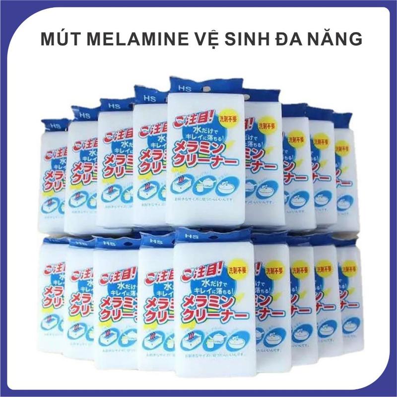 Combo 10 Mút Xốp Melamine Lau Chùi Tẩy Rửa Vệ Sinh Đa Năng - Miếng Bọt Biển Thần Kỳ