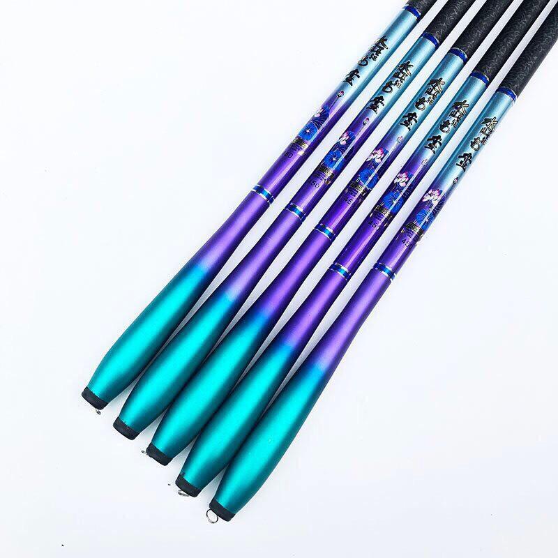Cần câu tay carbon Hoa ĐÀ độ cứng 3H siêu nhẹ, câu đơn câu đài  chất liệu carbon 3