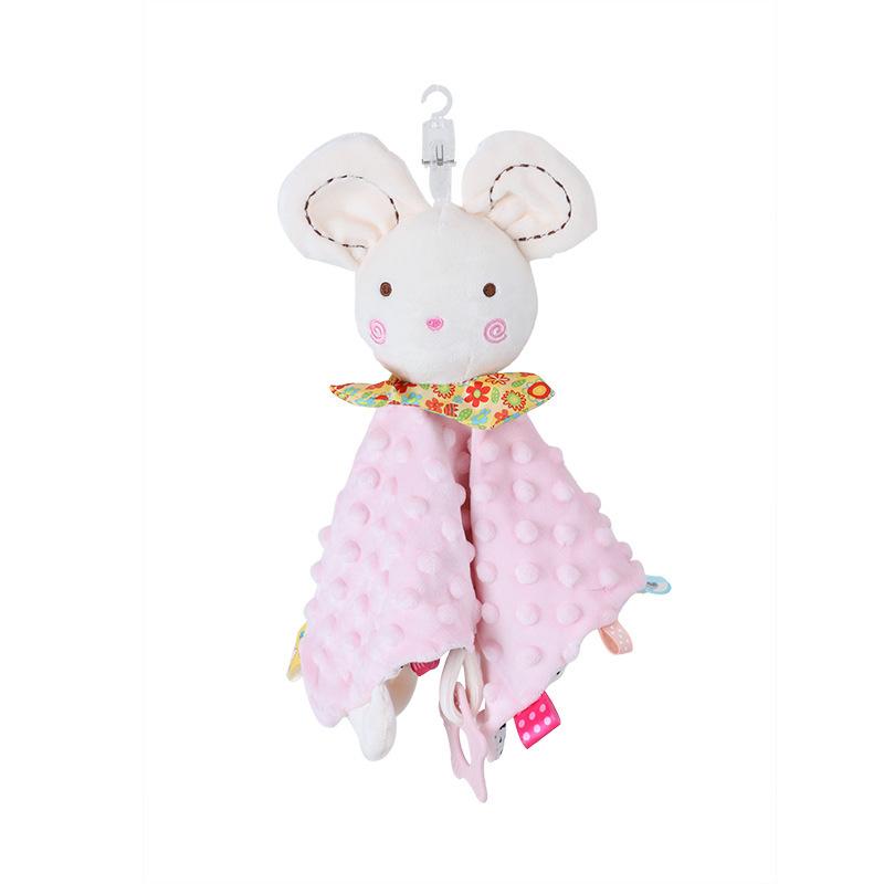 Product Introduction of Cute Cartoon Animal Comfort Cloth, 0-year-old Baby Comfort Toy Comfort Cloth with Doll Comfort Cloth 8