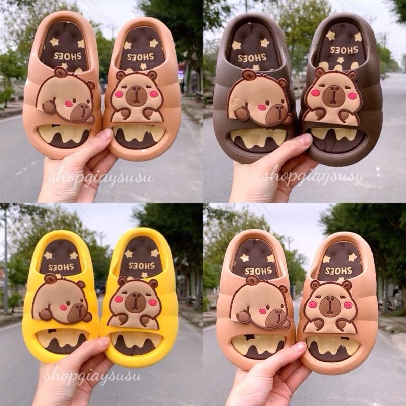 Dép Lê Trẻ Em Hoạt Hình CAPY BARA Dành Cho Bé Trai Bé Gái Chất EVA Chống Trơn Chống Trượt Cho Bé Từ 2 Đến 10 Tuổi