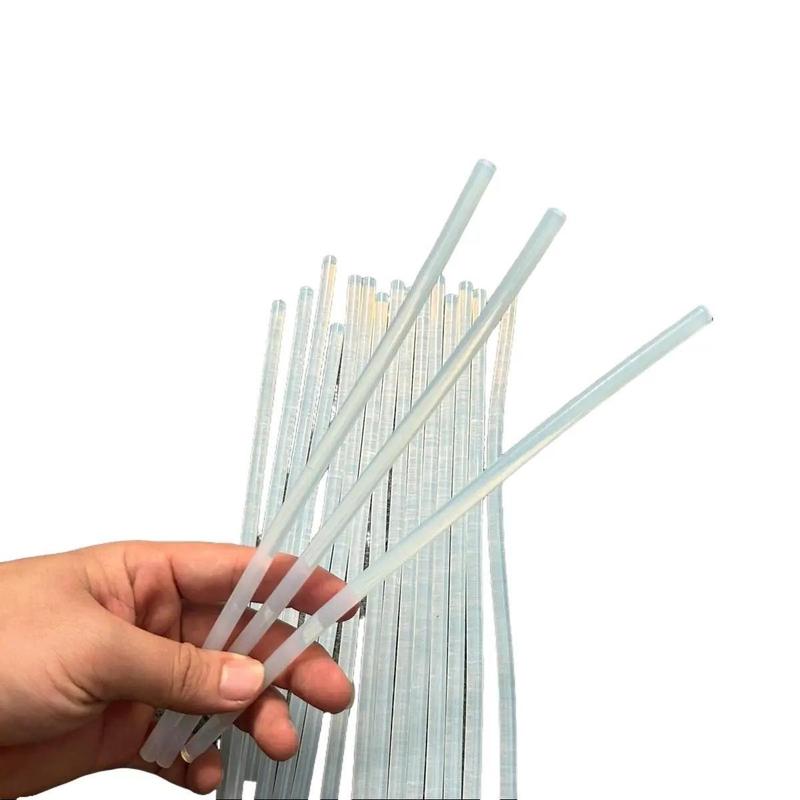  Cây Keo Nến Size Nhỏ Lớn  Cây Keo Silicone  - Dùng Gắn Trang Trí Gia Dụng - Dài 25cm - Màu Trắng Trong - Chất Liệu Silicone Và Phụ Gia - Sản Phẩm Mới 100% Không Tái Chế 