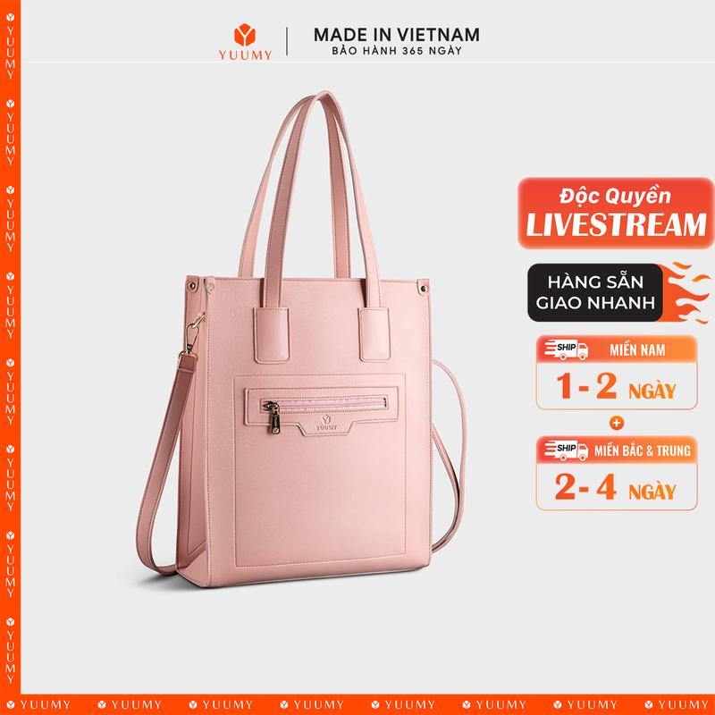 Độc Quyền Livestream Túi Yuumy Thời trang nữ công sở dáng đứng cỡ trung - Túi xách da Seasand YTX40