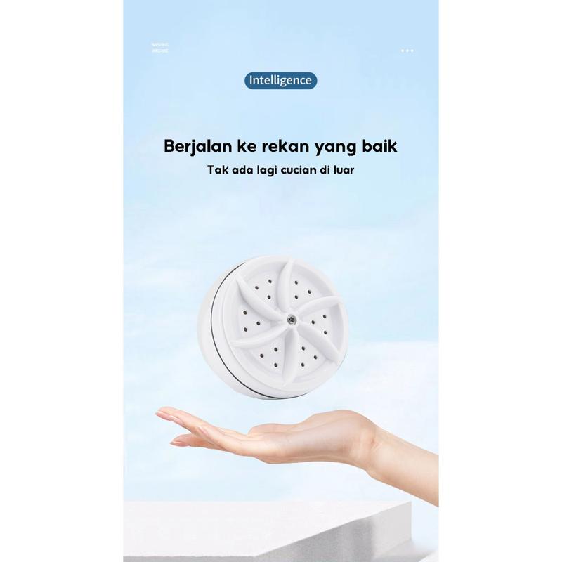 Product Introduction of Mesin Cuci Mini Portable USB Ultrasonic / Mesin Putar Pencuci Pembersih Pakaian Dalam Kaos Kaki Handuk Piring / Turbine Washer Untuk Travelling 23