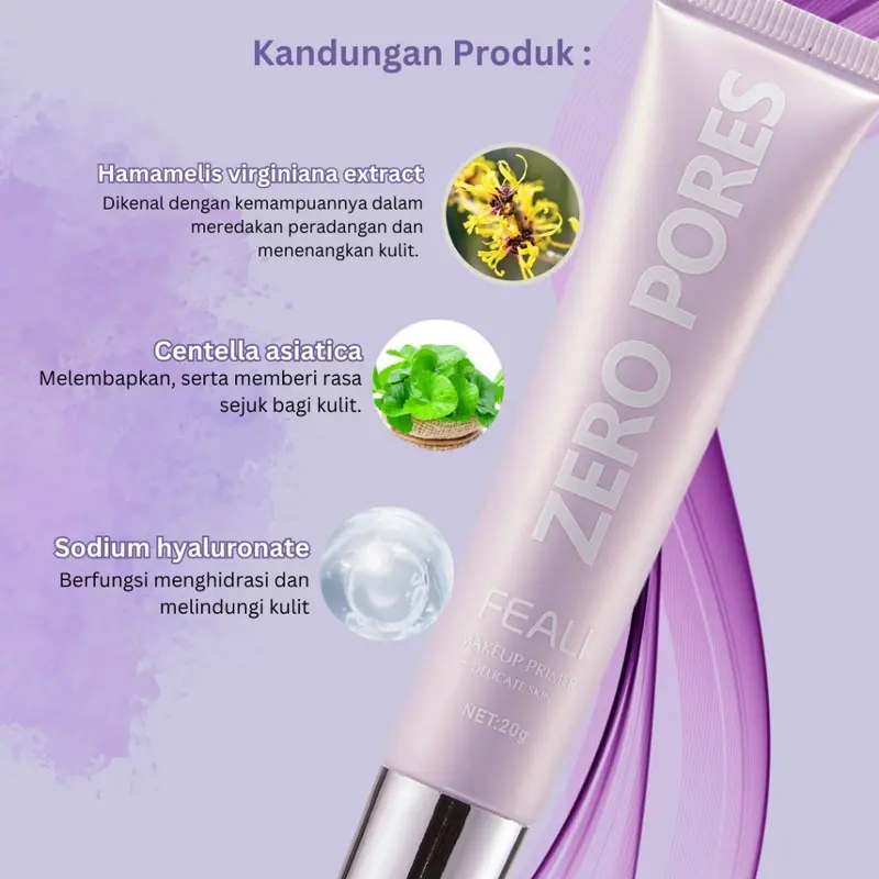 FEALI Make Up Primer Flawless Pores Serum - Zero Pores 20gr 2