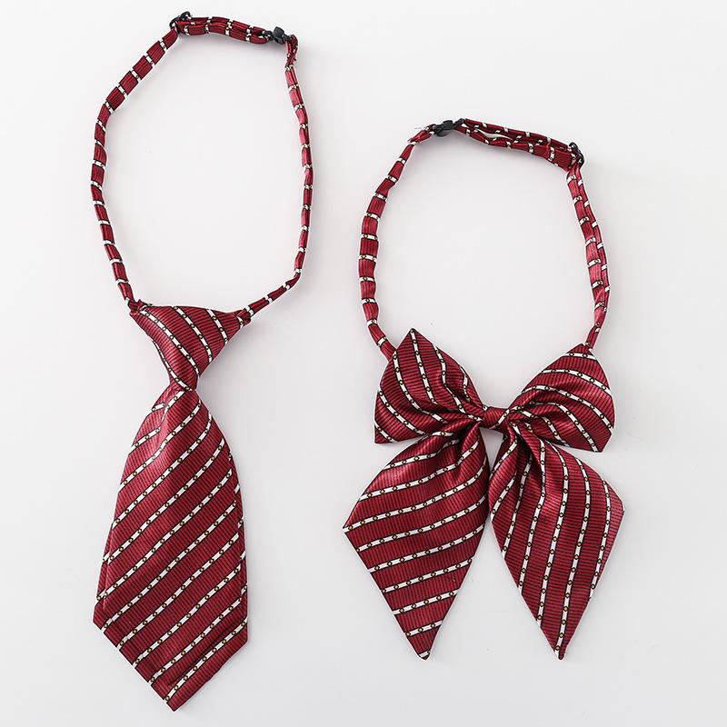 Product Introduction of Liangqi Kindergarten Tie Bow Tie Primary School Student Junior Grade Male and Female Children's Bow Bow Tie Wine Red 0