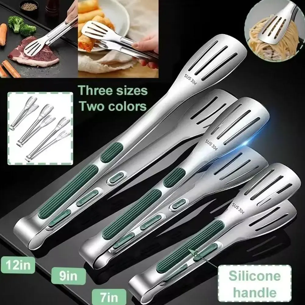 Outdoor Stainless Steel Food Clips Korean Barbecue Clips Food Barbecue Wire Three Clips Meat E4Q3