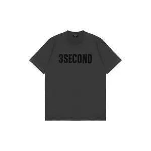 3Second Men's T-Shirt Short Sleeve Slim Fit Cotton Logo Script Imperfectly  1540225 & 1550225