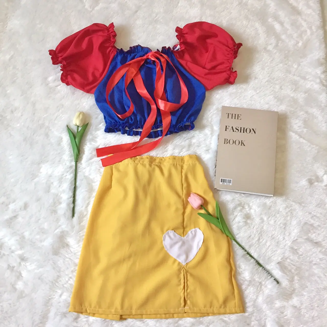 ชุดต่อสู้สโนวไวท์ เสื้อแขนตุ๊กตา กระโปรงบรรยายหญิง ฟรีไชต์ 28-39 นิ้ว - Women