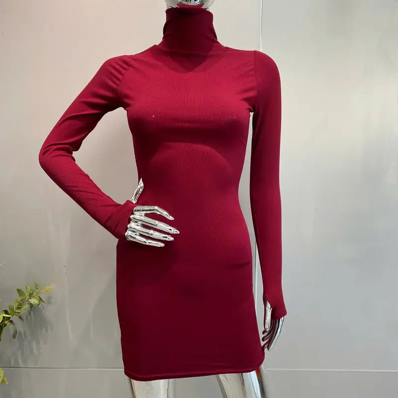 Váy thun tăm Cổ Lọoooo - V44 Nữ Womennnnn 3