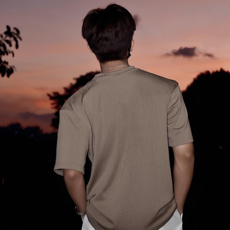 Áo phông trơn Samael vải poly lạnh siêu bền thoáng mát Unisex Cổ Tròn 3