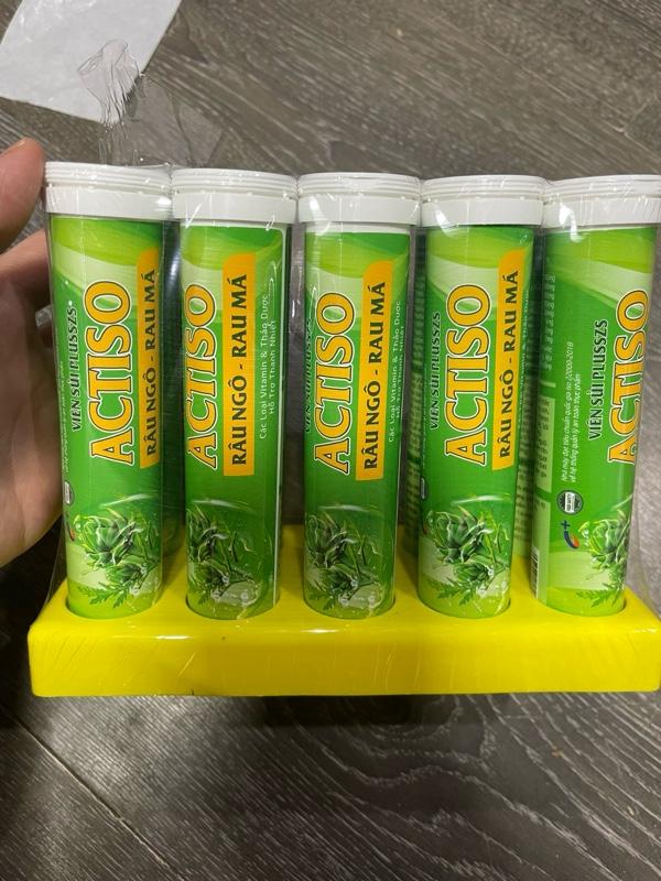 Product Introduction of Combo 10 typ sủi atiso 4g thanh nhiệt mát gan, thơm ngon dễ uống viên vitamin 6