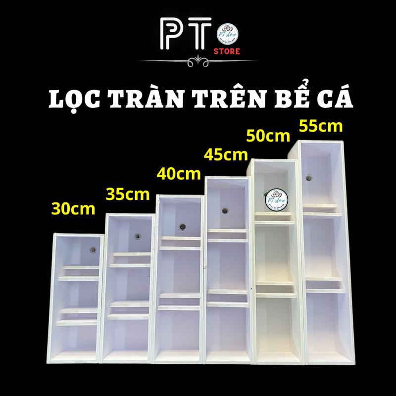 Lọc Tràn Trên Cho Bể Cá từ 30cm đến 50 cm chất liệu fomex dày 8li