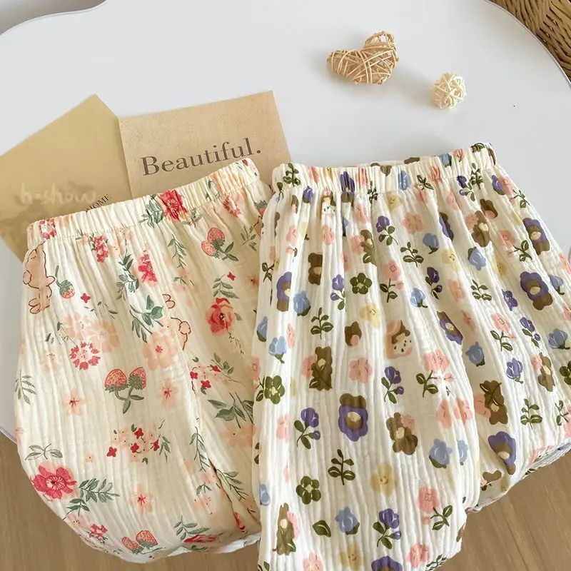 Quần Chống Muỗi Cho Em Bé Gái, Phong Cách Mới, Dáng Rộng Vừa Vặn, In Hoa PP Lớn, Quần Đèn Lồng, Mềm Mại Và Thoáng Khí, Thích Hợp Cho Mùa Hè quần begai Quần Legging Cho Quần Jean Ống Quần Tất Bé Phụ kiện hoá quâ  notreem 4