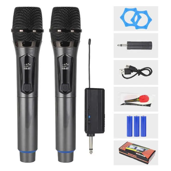 2025 khuyến mãi-Bộ Micro Không Dây Karaoke 108 Hoạt Động Với Tất Cả Các Loa, Bộ Khuếch Đại, Âm Thanh Kỹ Thuật Số 0