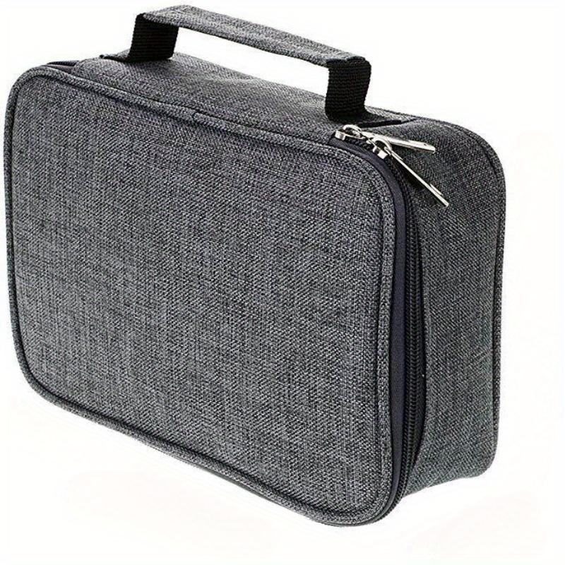 Large Capacity Zipper Pencil Case, 1 Count Multi-functional 72-slot Pencil Organizer with 2 Removable Sleeves, Portable Stationery Pouch for School & Office 7
