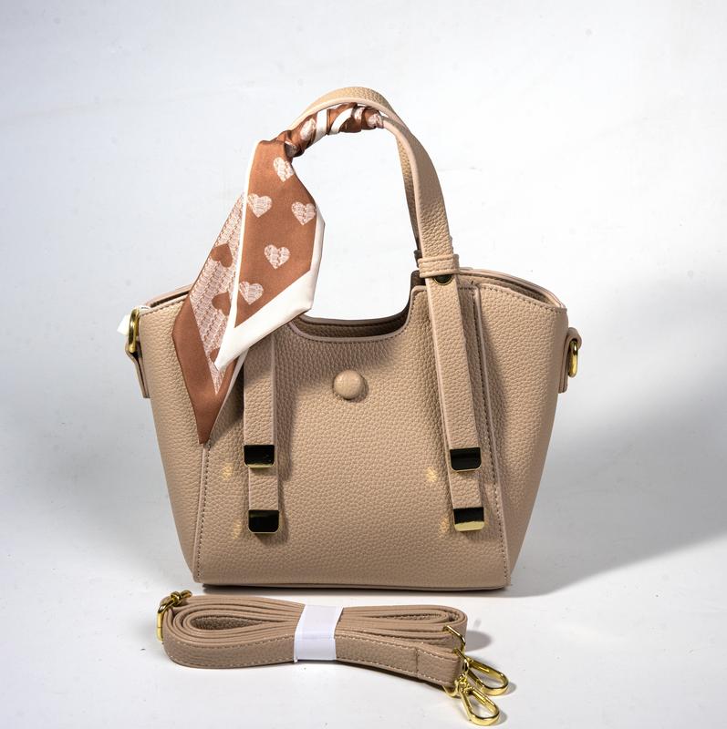 [LIVE - 8882] Túi Xách Nữ Da Mềm Thời Trang Quảng Châu Cao Cấp Chi Tiết Mạ Vàng Tặng Kèm Khăn Lụa bag 3