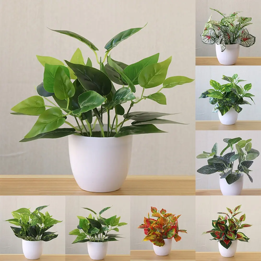 Artificial Plants Bonsai Flower Foliage Plant Simulation Pot Plants Office Decor