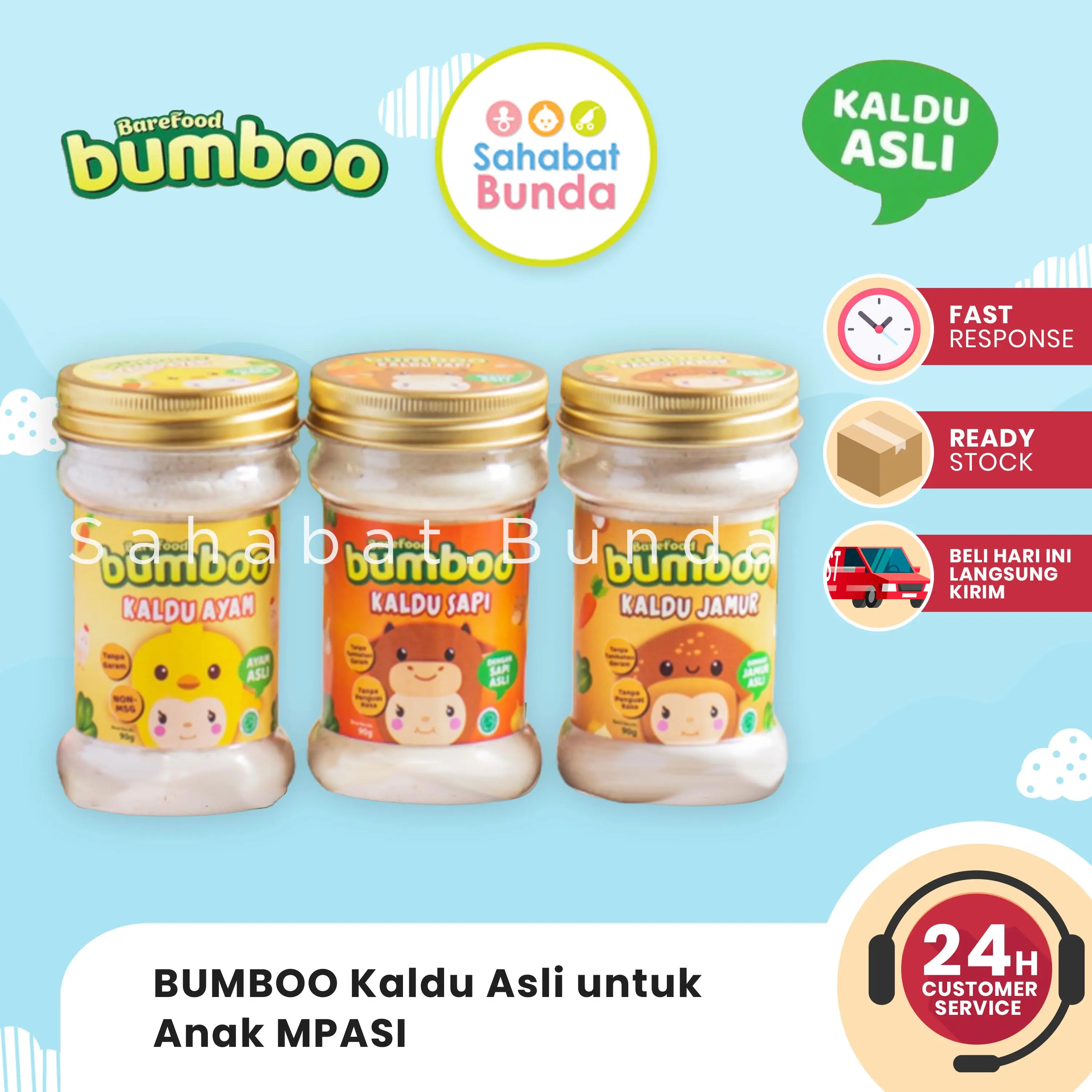 BUMBOO Kaldu Asli Untuk Anak MPASI No MSG Tanpa Gula & Garam Bahan Alami Tambahan Sayur Asli