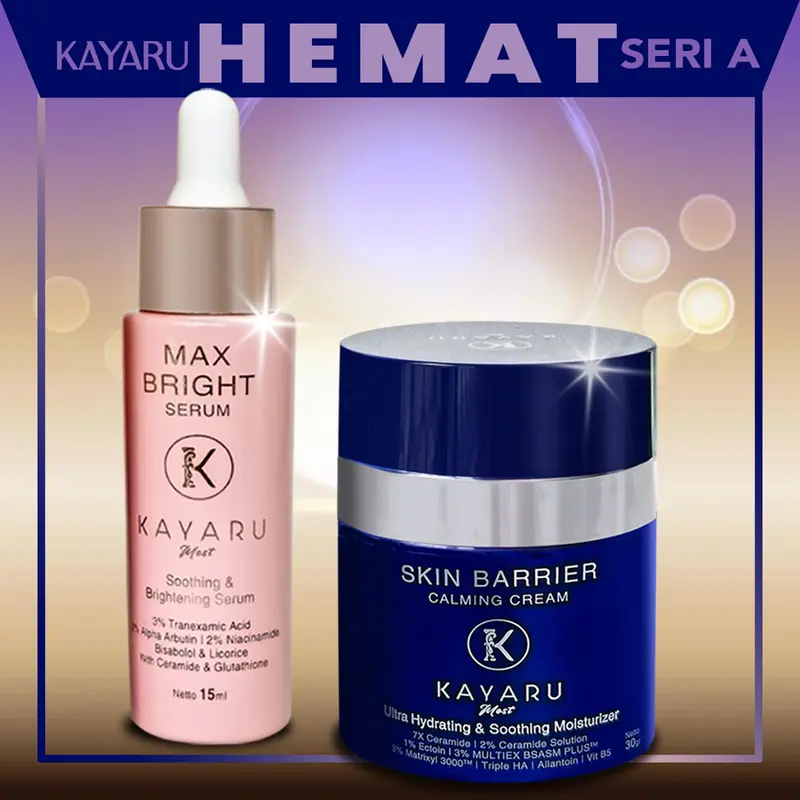 Bundling Hemat A Kayaru Mest Skin Barrier Calming Cream + Max Bright Serum 0