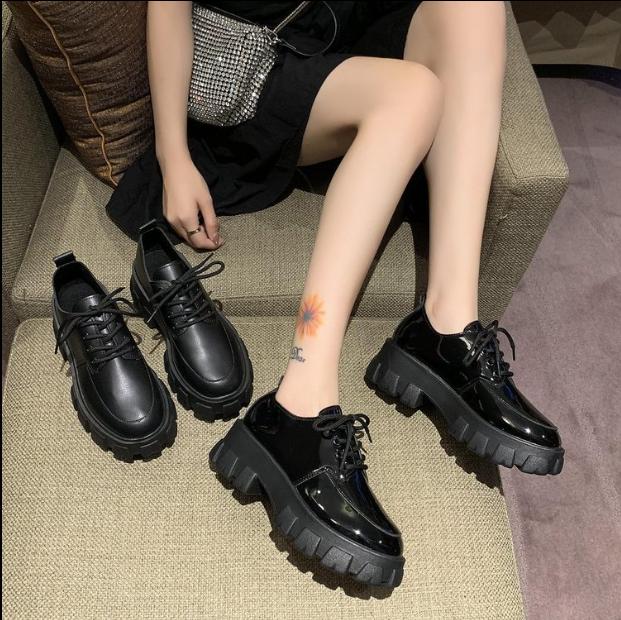 Giày Oxford nữ cổ thấp đế độn thời trang 2023