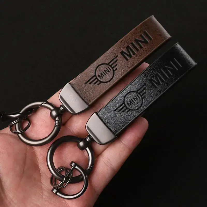 Premium Leather Keychain Gantungan Kunci Mobil Kulit Accessories 3
