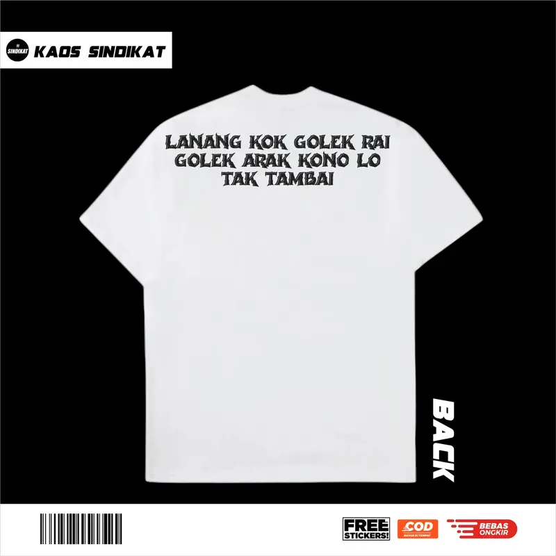 Kaos Lanang Kok Golek Rai Sablon DTF 3
