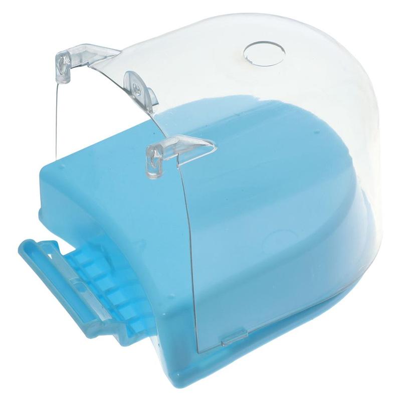 Product Introduction of for Medium and Small Parrots Hanging Bird Bath for Cage No-Leakage Large Size Bathtub Tube Transparent Cage Accessory 14