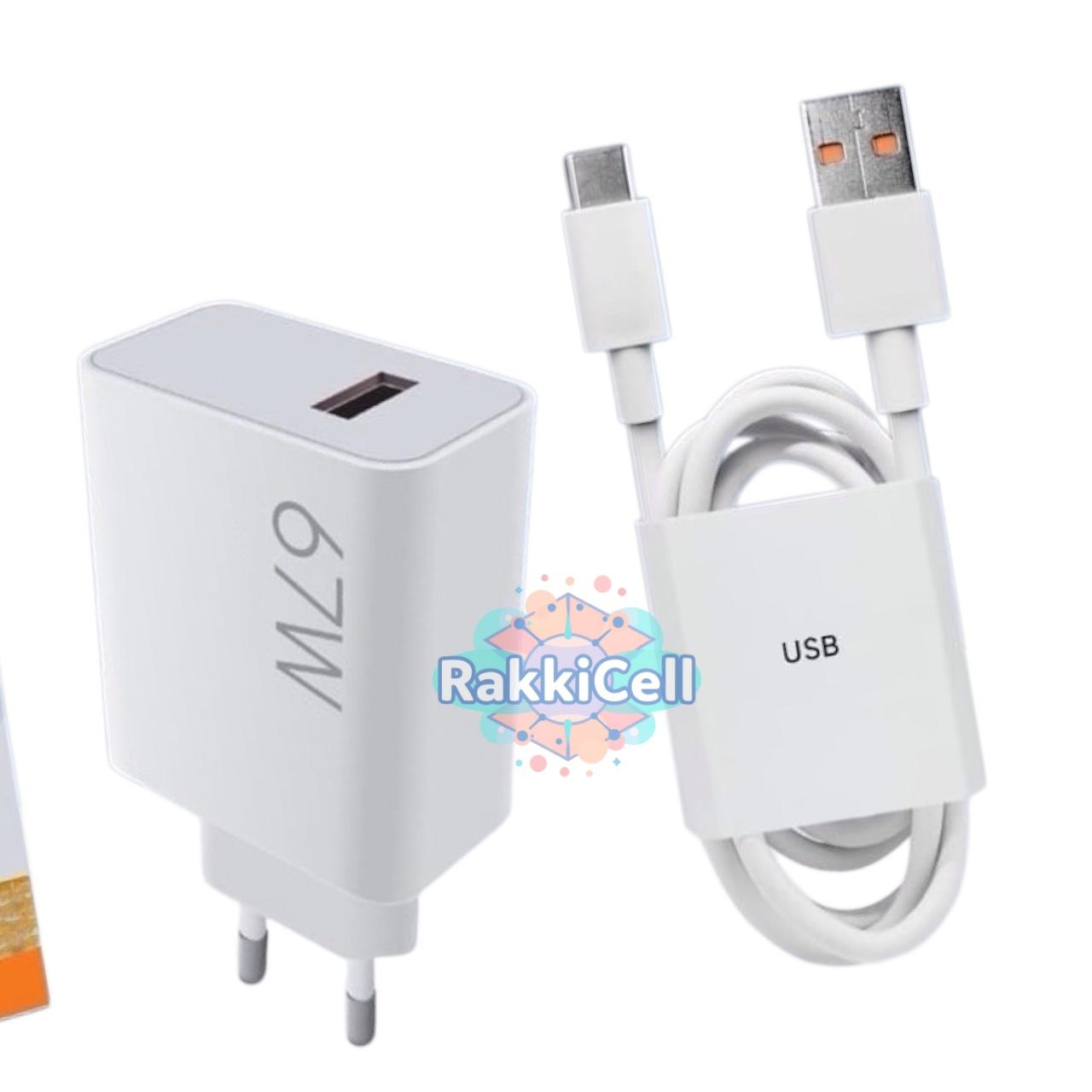 67W Fast Charger Turbo Rdmi Note 13 Komplit Kabel Usb Type C ( MDY-12-EH ) Charging . Sku1