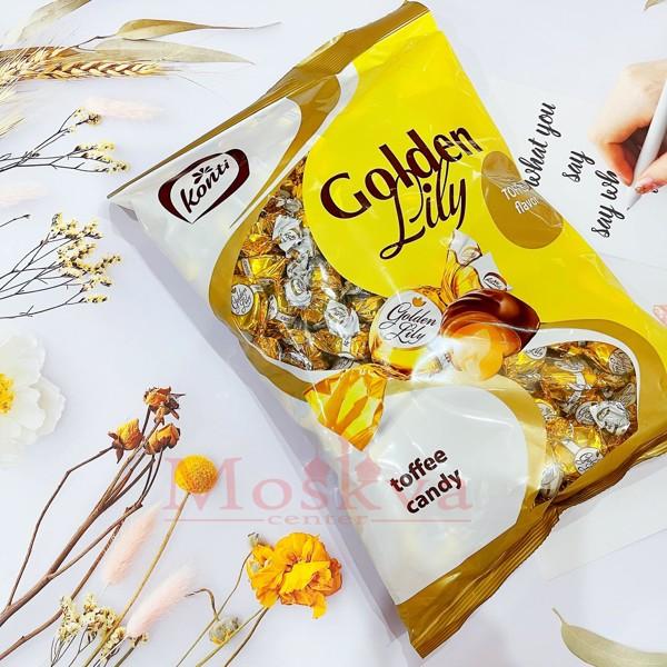  Kẹo Socola Bông Huệ Vàng Konti “Golden Lily” Nga - Thơm - Ngọt - Ngon Snack Thức Ăn Chocolate Sô Cô La Ăn Vặt Food 