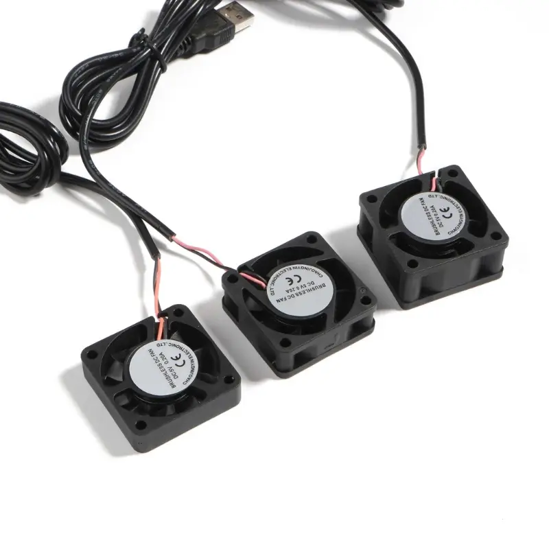 Zhen-Quạt USB 5V, Bộ Tản Nhiệt Làm Mát CPU, 2 Chân, Cho Vỏ Máy Tính, Máy Chủ, 40X40Mm, Yên Tĩnh, 4500-5500RPM 4