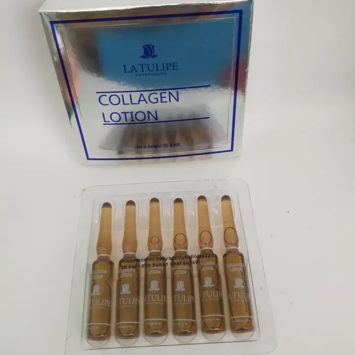 LATULIPE COLLAGEN LOTION ISI 6 AMPUL Anti Aging Ampoules Florasis Brightening Anti Acne Serum Original 2