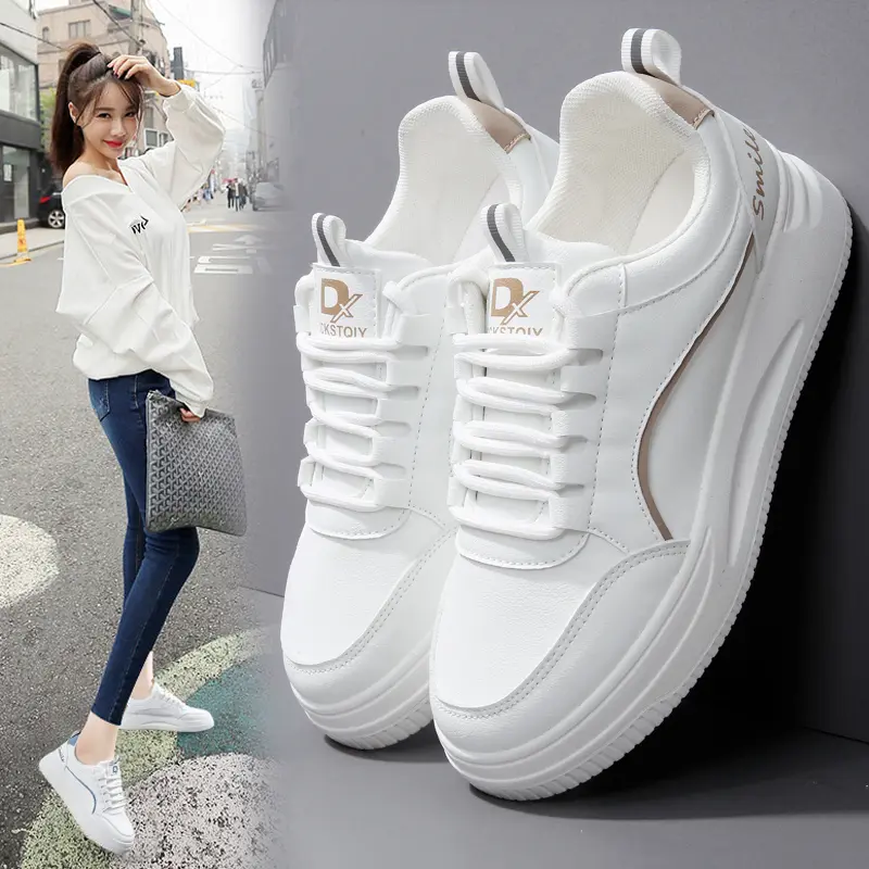 Giày Nữ Da Thật Giày Chạy Bộ Thoáng Khí Chống Trơn Trượt Thời Trang Thể Thao Giày Đế Mềm  Shoes Sneaker Nhung Cao Su