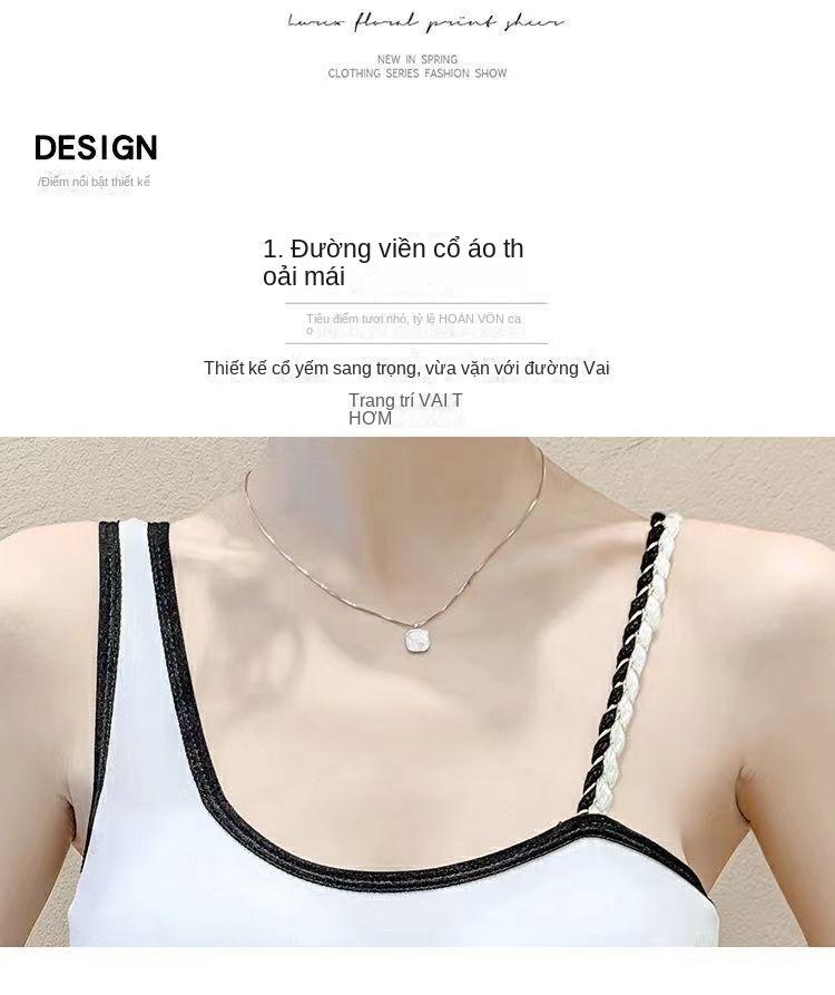 Product Introduction of Áo Vest Hai Dây Đeo Spaghetti Gợi Cảm, Có Đệm Ngực, Lớp Nền, Áo Mặc Bên Ngoài, Thiết Kế Độc Đáo, Bó Sát, Áo Dễ Phối Đồ Dành Cho Nữ, Bộ Sưu Tập 23k Người 6