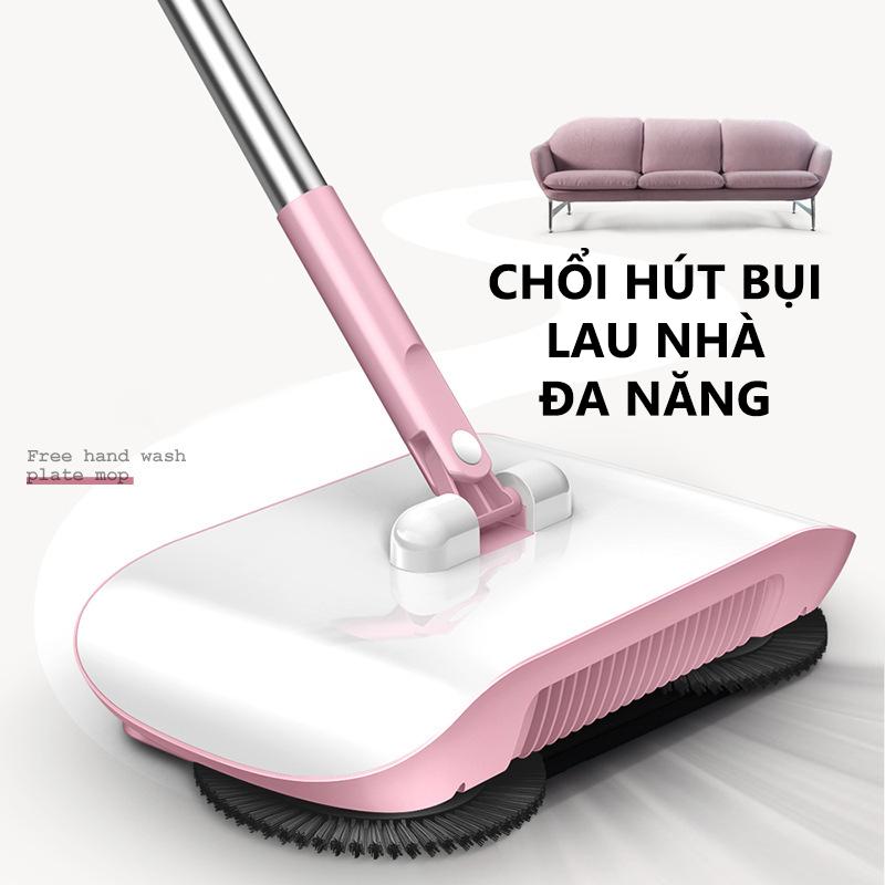   BÁN CHẠY  Bộ Chổi Quét Nhà Thông Minh Chạy Bằng Cơ Không Cần Sử Dụng Điện Tiện Lợi Cho Gia Đình 