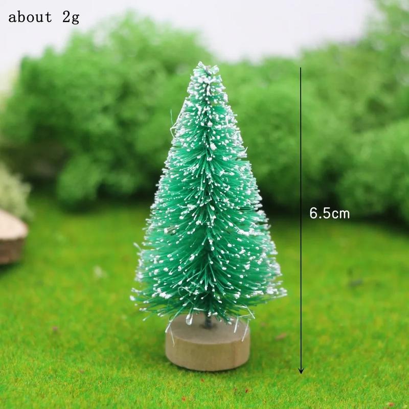 Product Introduction of 1Pc 1:12 Dollhouse Miniature Christmas Tree Cedar Tree Snowflake Pine Needle Tree Doll House Garden Decor Toy Accessories 25