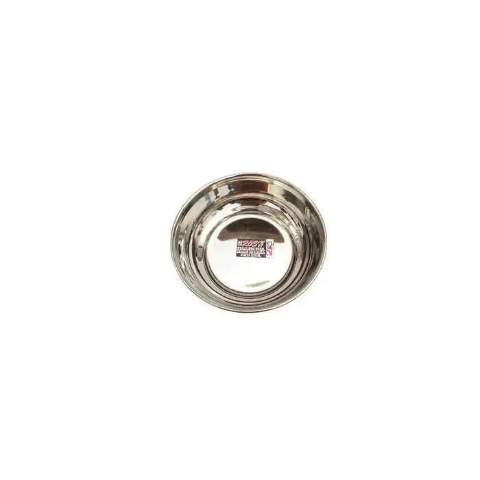 Mangkok Ceper / Piring Ceper Stainless Steel Diameter 12 cm Merk Rosh